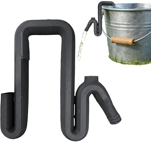Regenfass Überlauf - Flexibel für Regentonne Wasserüberlauf | Leitet überschüssiges Wasser von Fässern in Garten oder Hof, einfache Installation, PVC für Regenwassersammelsysteme (Schwarz)