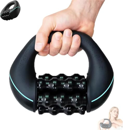 Dispositivo anticelulítico eléctrico,Aparato de masaje manual eléctrico con rodillos de tejido profundo, ventosa eléctrica anticelulitis, 3 velocidades, reduce la celulitis y la tensión, los hombros