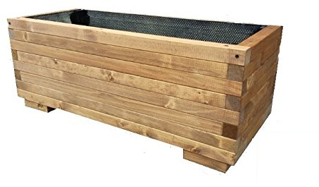 TOTAL WOOD 2012 Jardinière Rectangulaire en Bois Jardin Terrasse Balcon Interieur Exterieur 100x40x40 cm également Disponible sur Mesure