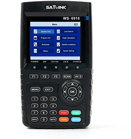Satfinder SATLINK DVB-S / S2 HD Digital Satellitenfinder TV Signal Finder Meter mit MPEG-2 / MPEG-4 (WS-6916)