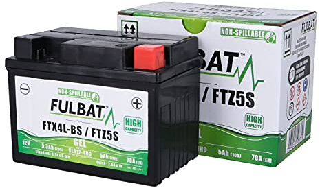 Fulbat - Batteria moto Gel YB4L-B / FB4L-B 12V 5Ah