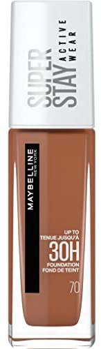 Maybelline New York Flüssige Foundation SuperStay 30H Active Wear, Cocoa (70), 30 ml