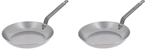 DE BUYER Sartén Mineral B + Mineral B Element 5610.20 Sartén De Acero, 20 Centímetros