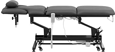 Physa Physa Nantes Gray_PH - Lettino massaggiante a 3 motori, 200 kg, colore: Nero/Grigio