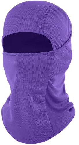 ROXUN Ski Mask Balaclava Shiesty, Motorcycle Summer Cooling Breathable UV Protector for Men/Women Purple