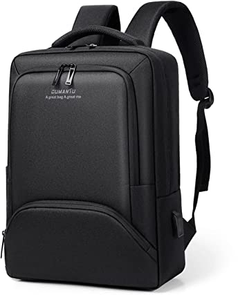 FANDARE Business Backpack Men Laptop Rucksack Travel Large Daypacks fits 15.6 Inch Laptop with USB Charging Port College School Computer Bag School Bag Black