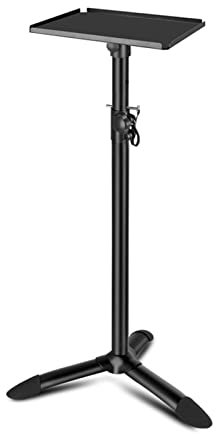 luckxuan Boxenständer Lautsprecherhalterung Große Tabletthalterung Universelle 10-Zoll-Überwachungs-Audio-Fußständer for Anheben und Drehen der HiFi-Audiohalterung (Color : A, Size : L)
