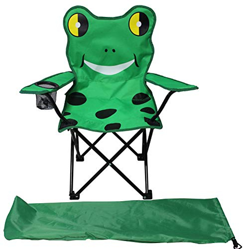 Kinder Anglersessel Campingstuhl Faltstuhl Anglerstuhl Motiv wählbar mit Tasche, Kinder Anglersessel:Frosch