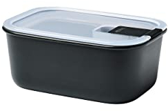 Mepal – Contenitore per alimenti EasyClip – Barattolo con coperchio e chiusura a scatto – Adatto per microonde, forno a vapore, frigorifero e congelatore – 700 ml – Nordic black