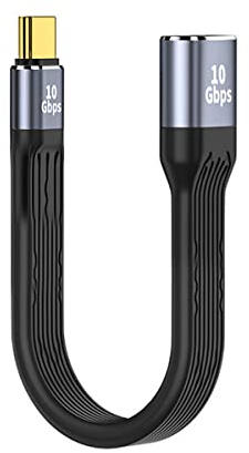 CY Cable de datos USB 3.1 tipo C macho a USB 3.0 tipo AF OTG plano delgado FPC de 13 cm para teléfono portátil