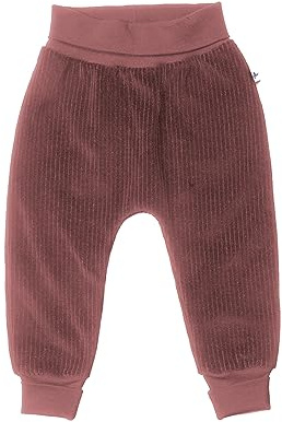 Leela Cotton Baby Cordbyxor ekologiska bomullsbyxor, Mörk mauva, 62-68
