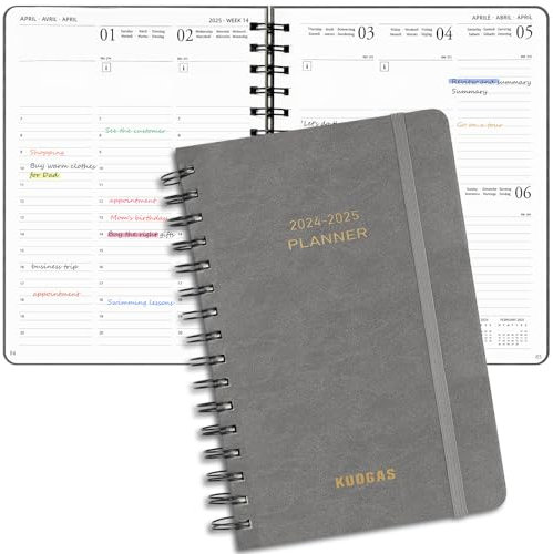 A5 Terminplaner 2025 - Minimalistischer Buchkalender A5 2025 - Für mehr Organisation - Wochenplaner 2025 - Terminkalender Buch 2025 - Minimalistischer Planer Kalender 2025, August 2024 – Dezember 2025