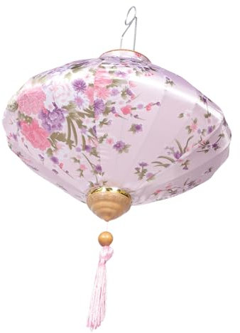 Hemobllo Vietnamesische Seidenlaterne Mit Quaste Langlebiger Stahlrahmen Dekorative Hängende Laterne Für Indoor Und Outdoor Festliche Garten Partydekoration Chinesische Lampion-optik