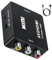 Pkouocry Convertitore da AV a HDMI, Adattatore WII HDMI, Supporta PAL/NTSC con USB Cavo per PS2 Wii xb0x Gamecube N64 SNES VHS PC PS3 Blu-Ray DVD (Convertitore) (av2hdmi)