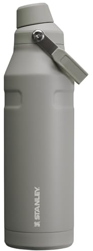Stanley IceFlow Fast Flow Water Bottle 50 OZ | Angled Spout Lid | Lightweight & Leakproof for Travel & Gym | Insulated Stainless Steel | BPA-Free | Ash