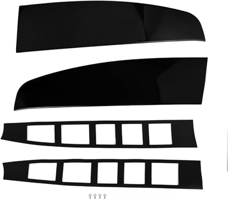 Areyourshop Heckspoiler Dachspoiler Hecklippe Black Rear Twin Barn Door Roof Spoiler Fit für Ford Transit Custom 2012-2020