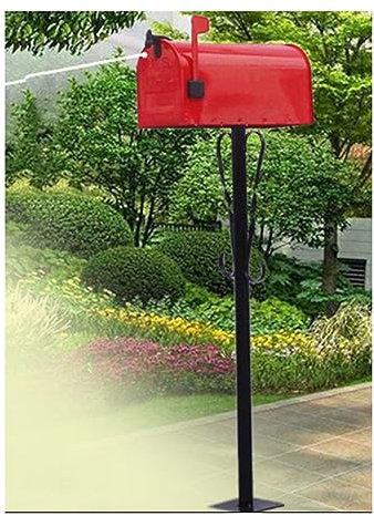 Post Box, Wall Mounted Letterbox, Letter Boxletterbox Post Mount Letterbox American Mailboxes With Stand Outdoor Garden Park Villa Metal Postbox Newspaper Letter Box Drop Box mailbox