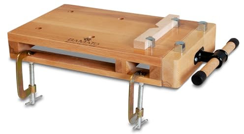 BAMATO Mobile Mini-Hobelbank WORK-530 | Tragbare, platzsparende Werkbank | Werkbank für Hobby | Handwerk | Flexible Arbeitsmöglichkeiten | Hobelbank Werkbank Holzwerkbank