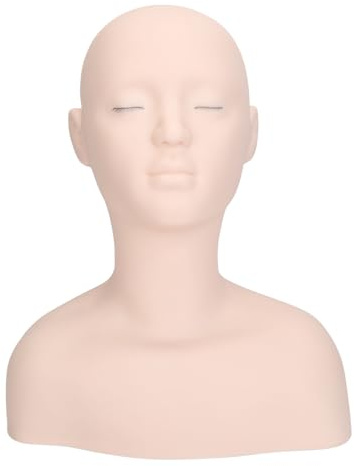 Yinhing Tête de Mannequin Cosmétique, Pratiquer la Tête de Mannequin pour Masser le Maquillage des Coups de Fouet étend