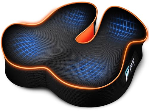 POOTACK Seat Cushion, Memory Foam Office Chair Cushion，U-Shaped Premium Support Chair Cushion Chair Pad for Home Desk Gaming Chair Office Desk Car Seat Use