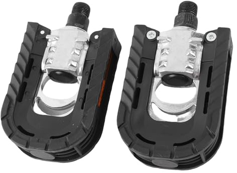 Dioche Fäste Cykelpedal Lättvikts Hopfällbara Cykelpedaler - Hållbar Design i Aluminiumlegering med Sladdsäker Teknologi, Ergonomisk Komfort, Perfekt för Mountainbikes och Landsvägscyklar