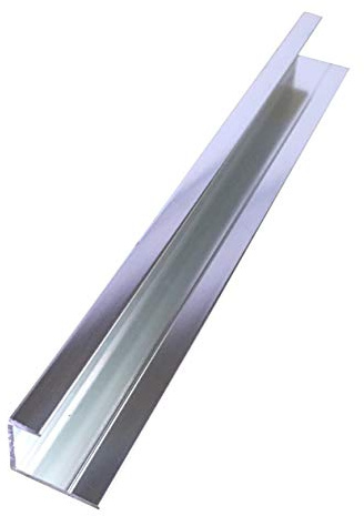 DBS Aluminium End Cap Trim for Shower Wall Panels Bathroom Cladding 10mm 2.4m