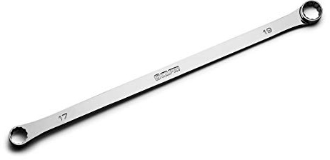 Capri Tools 17 x 19 mm 0 Degree Offset Extra Long Box End Wrench, CP11800-1719