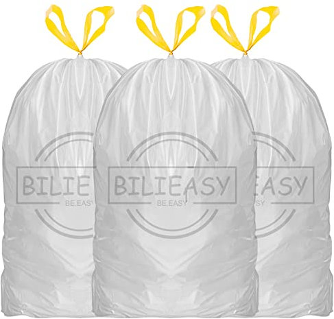 Sacs poubelle Bilieasy 50L 64x71 cm Sacs poubelle 13 Gal Sacs à ordures pour bureau Cuisine Chambre 20
