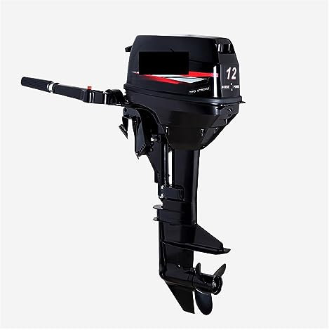 Außenbordmotor, Trolling-Motor, Power-Bootsmotor, 2-Takt-Außenbordmotor mit 12 PS, Zweitakt-Bootsmotor, wassergekühlt, Außenbord-Heck-Bootsmotor, einfach und bequem (Farbe: 2-Takt