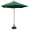 SiMPO LIFESTYLE Parasol 2.5m Wooden, Market, Garden, Patio Round Umbrella UV50+ (Green, 2.5m)
