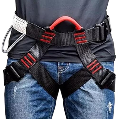 yupeuooe Imbracatura per copertura metà corpo, imbracatura per arrampicata su roccia - Cinture di sicurezza in vita regolabili per arrampicata su roccia | Attrezzatura da arrampicata multiuso, cintura