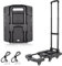 BBWELL Diable Pliable,Chariot Pliant léger,Capacité de Charge de 200KG,Chariot Utilitaire avec 6 Roues et 2 Cordes élastiques pour La Maison/Bureau/Les Voyages/Déménagement