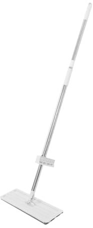 ULTECHNOVO Mopa Plana Para Limpieza Doméstica y Fregona Perezosa 35 Cm Microfibra Intercambiable Uso Seco y Húmedo Hogar Oficina Trapeador De Mango Largo Versátil