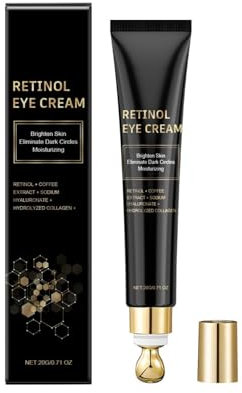 Retinol Under Eye Cream, Reduces Puffiness & Dark Circles, Anti Wrinkle & Anti Aging Treatment for the Delicate Eye Area, for All Skin Types (1 pc, 1)