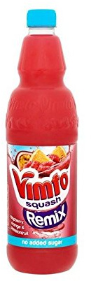 Vimto Remix Himbeere, Orange & Maracuja Squash 1L (Packung mit 2)