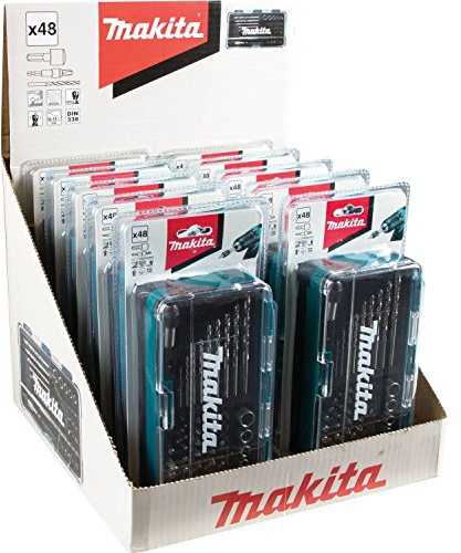 Makita B-36192-10 HSS-G Schrauben- und Steckschlüsselsatz, mehrfarbig, 48-teilig