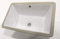 GT-LUX Lavabo lavandino lavello da incasso in ceramica bianca quadrato | rotondo ovale (Rettangolare - YH3110)