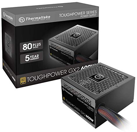 Thermaltake Toughpower GX2 80+ Gold 600W SLI/Crossfire Ready Continuous Power ATX 12V V2.4/EPS V2.92 Non Modular Power Supply 5 Year Warranty PS-TPD-0600NNFAGU-2