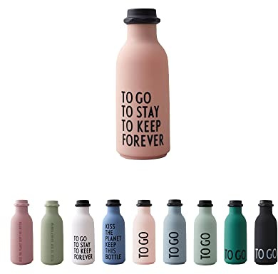 Design Letters Borraccia sportiva | Bottiglia Acqua 500ml | Bottiglia Senza Perdite Tritan |Portatile Borraccia Senza BPA BPS |Borracce per Bambini adulta|Waterbottle per Campeggio, Palestra, Ciclismo