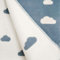 kids&me® Baumwolldecke für Babys Made in Germany - Babydecke aus 100% Bio-Baumwolle ÖKO-TEX für Jungen und Mädchen - Kuscheldecke für Babys mit Wolken 70x100cm - beliebtes Geschenk zur Geburt