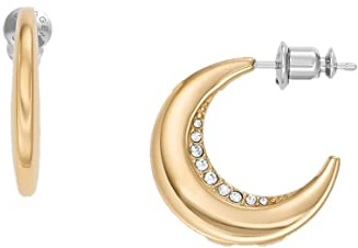 Skagen Women's Stainless Steel Push Back Earrings Haselnuss,Length: 10MM, Height: 9.7MM