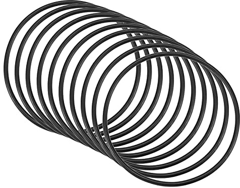 QUARKZMAN 10 stycken nitrilgummi O-ring nitrilgummi tätning 90 mm x 84 mm x 3 mm för kran rörmokare reparation tätning anslutning, svart