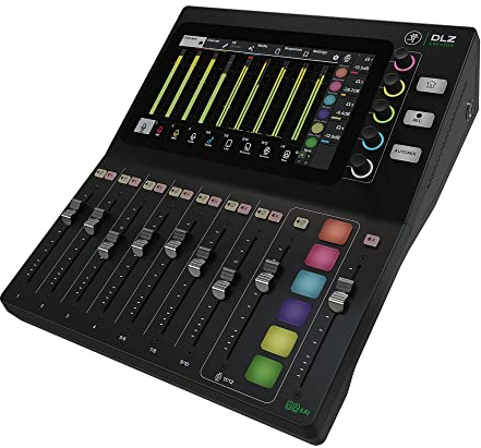 Mackie DLZ Creator Mezclador digital adaptable para podcasting, transmisión y YouTube con modos de usuario, tecnología Mix Agent, mezcla automática, preamplificadores de micrófono Onyx80