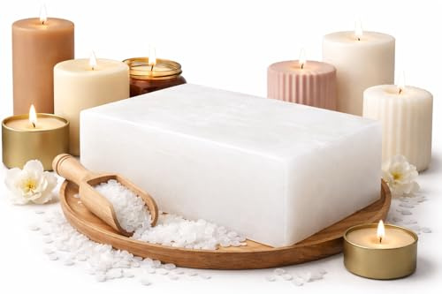 Wax & Wicks – Parafina refinada I Cera para Velas I Velas caseras I Mezcla con perfumes y colorantes I Estabilidad química I Sin impurezas I Combustión Ideal I 25 KG