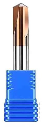 easyhaha 3 FlutesHRC55 Fasenfräser 60 90 120 Grad Hartmetall Ecksenker Fasenfräser Entgraten Kanten V Grove Router (Size : 36MM 120°, Color : 5X5DX50L)