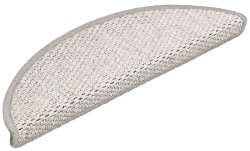 vidaXL Treppenmatten 15 Stk., Stufenmatten Selbstklebend, Treppenteppich in Sisal-Optik, Treppenstufenmatte Treppenschutz, 56x17x3cm Beige
