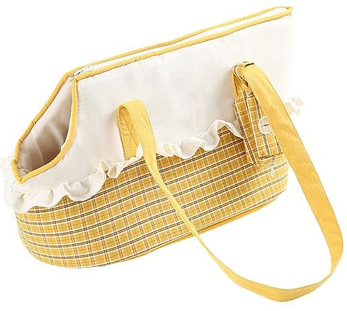 CASEGO Tragbare Schulter-Katzentasche kann getragen Werden, warm und bequem ohne eigenartigen Geruch, modischer Haustier-Rucksack (Yellow)