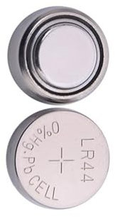 Lot de 2 Piles Bouton au Lithium LR44, Tension de 1,5 V, idéales pour Les appareils électroniques et Les Jouets.
