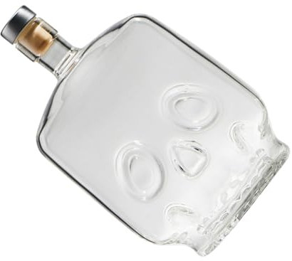 PRETYZOOM Botella De Vino Salsa Tapa Agua Transportador Dispensador Cerveza Estante Reutilizable Totalizador Barrilete Bebiendo Botellas Alcohol Botella De Whisky Transparent Vidrio