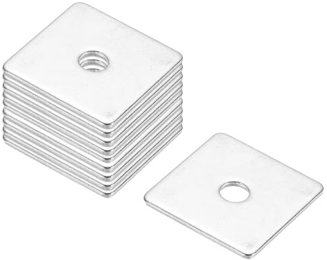PATIKIL Rondelle quadrate, M6 x 30 x 2 mm, 24 pezzi, rondelle quadrate, rondella quadrata, piastra di stoccaggio in acciaio inox 304
